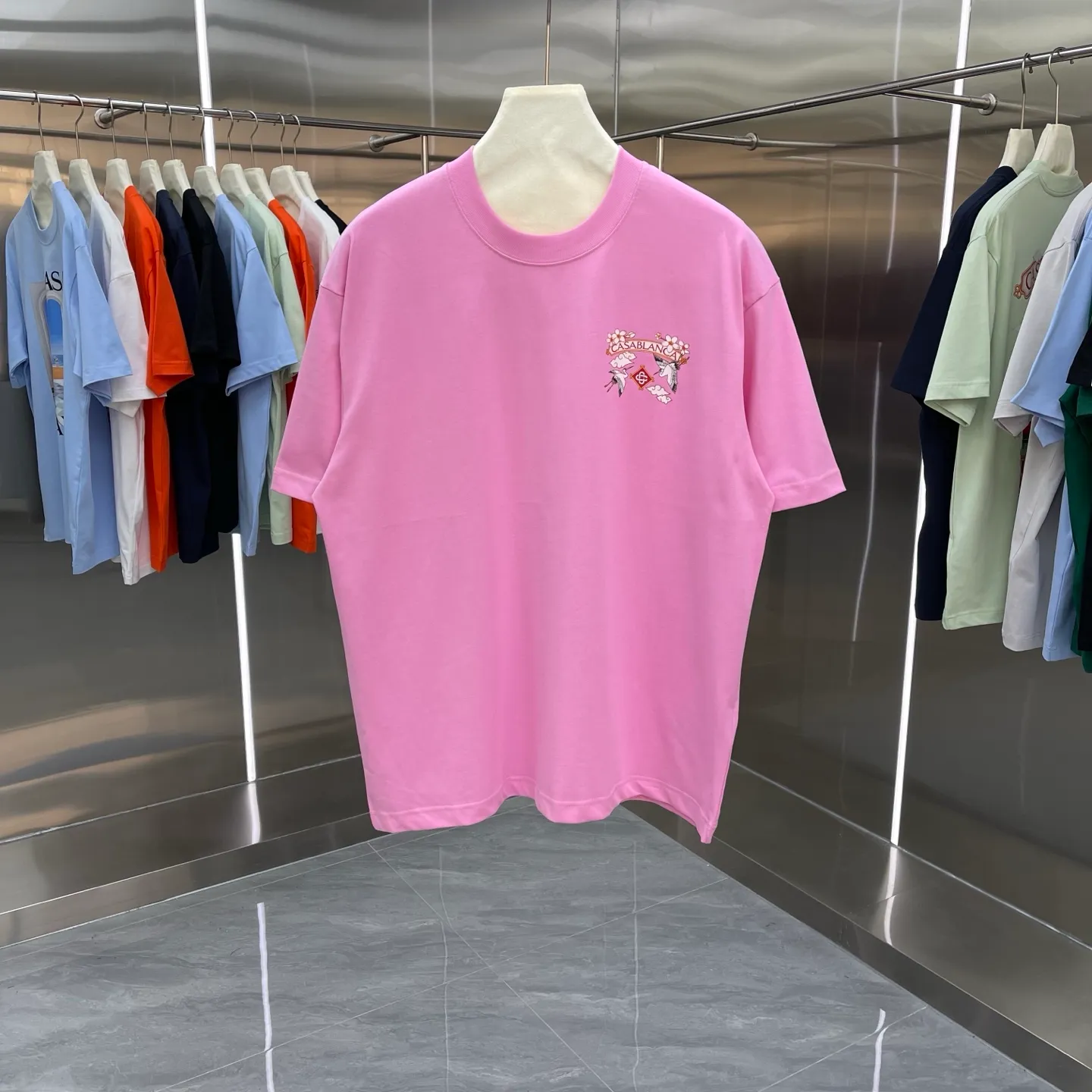 New Arrival Casablanca Classic Series T ～ ， ， 。 ， Classic ， In Stock ！ ：White Black Green Gray Light Green Blue Royal Blue Orange（8 ） Size：S M L XL XXL